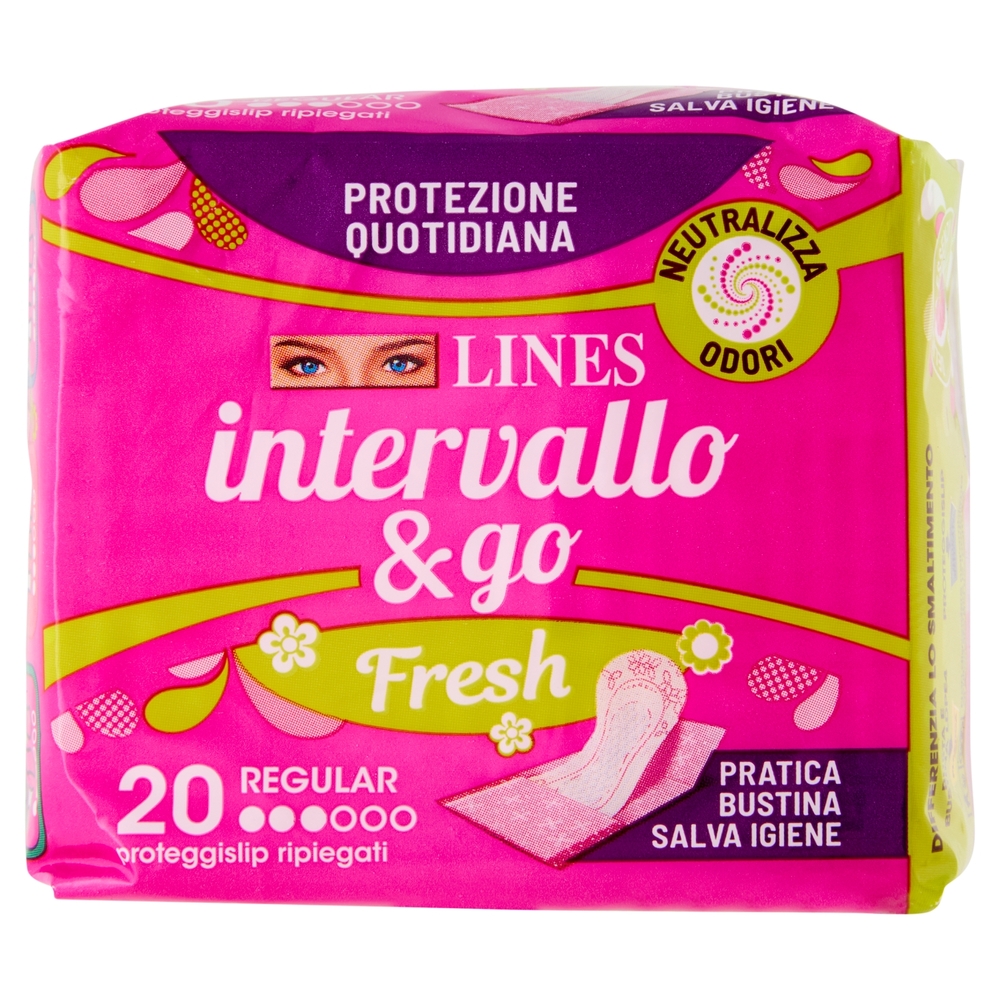Lines intervallo & go Regular Fresh 20 pz